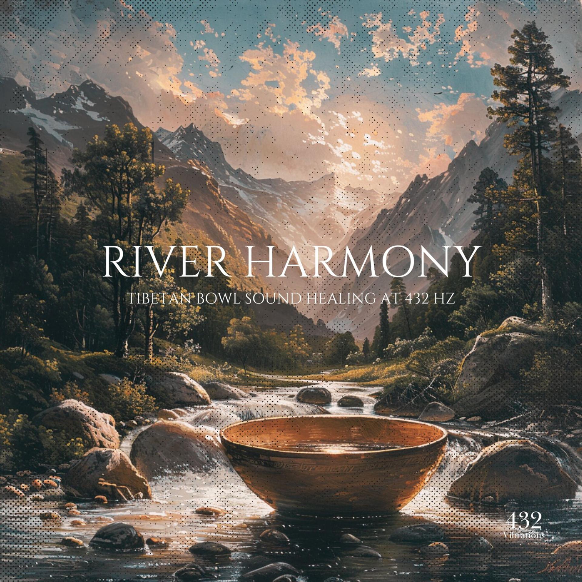 Постер альбома River Harmony: Tibetan Bowl Sound Healing at 432 Hz