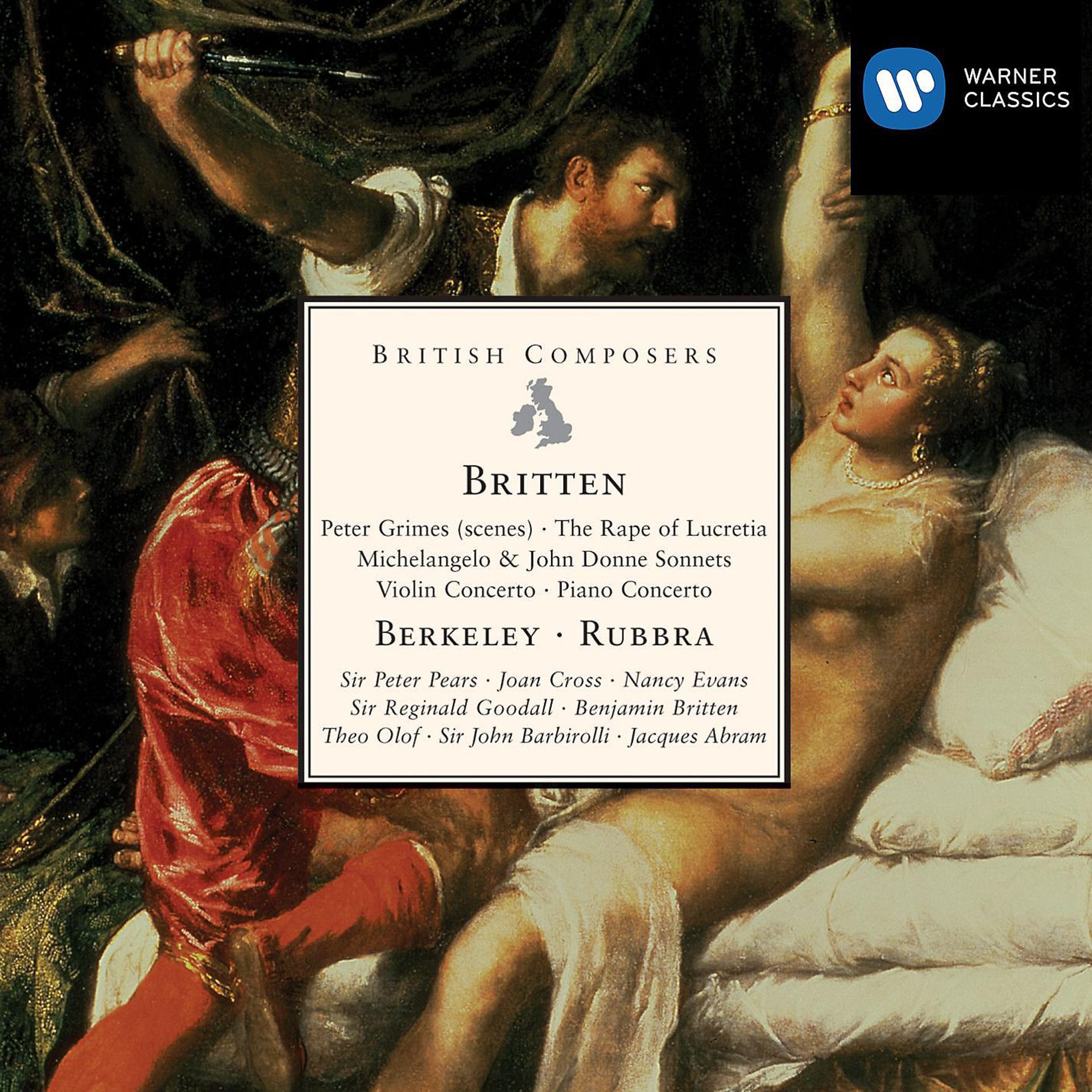 Постер альбома British Composers - Britten, Berkeley & Rubbra
