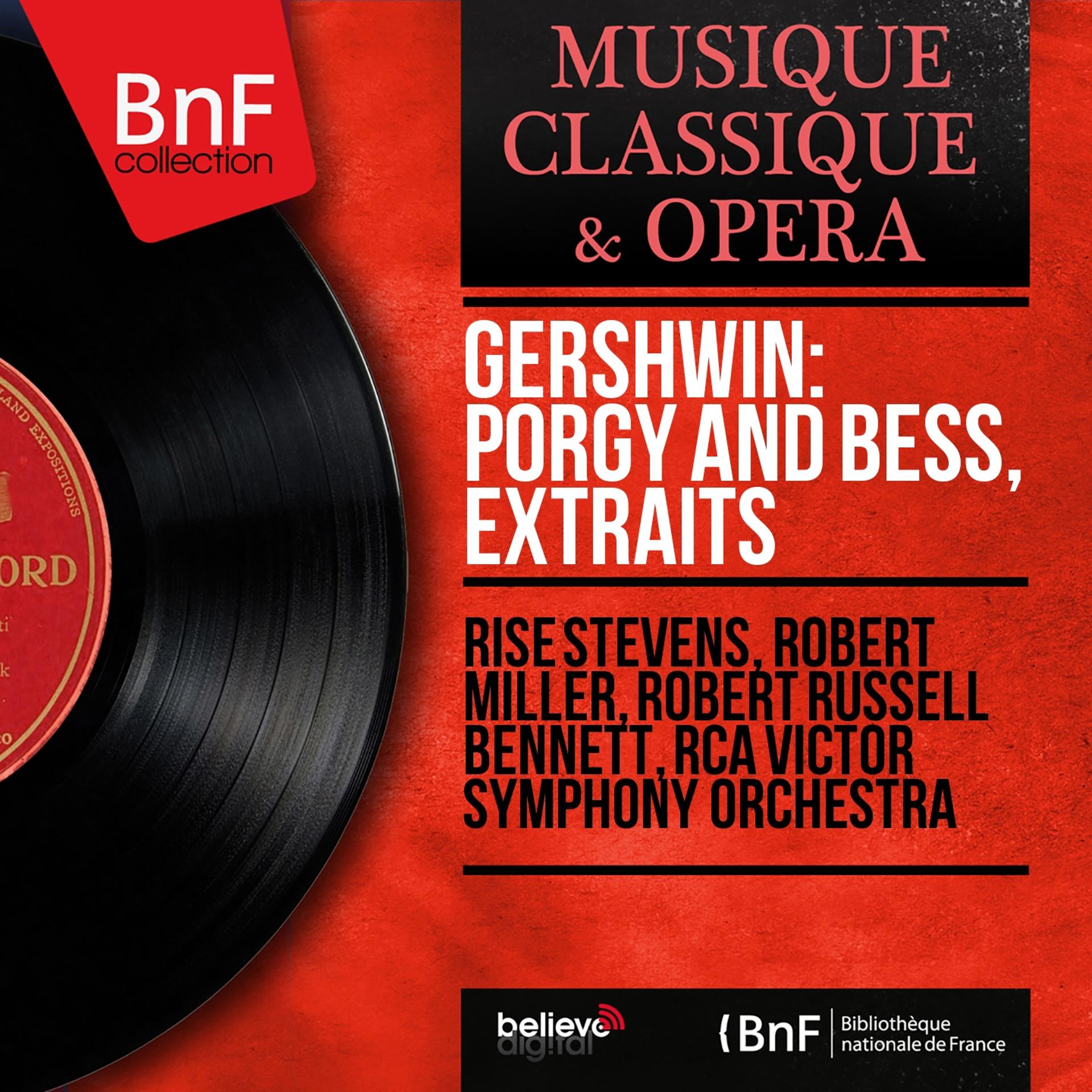 Постер альбома Gershwin: Porgy and Bess, extraits (Mono Version)