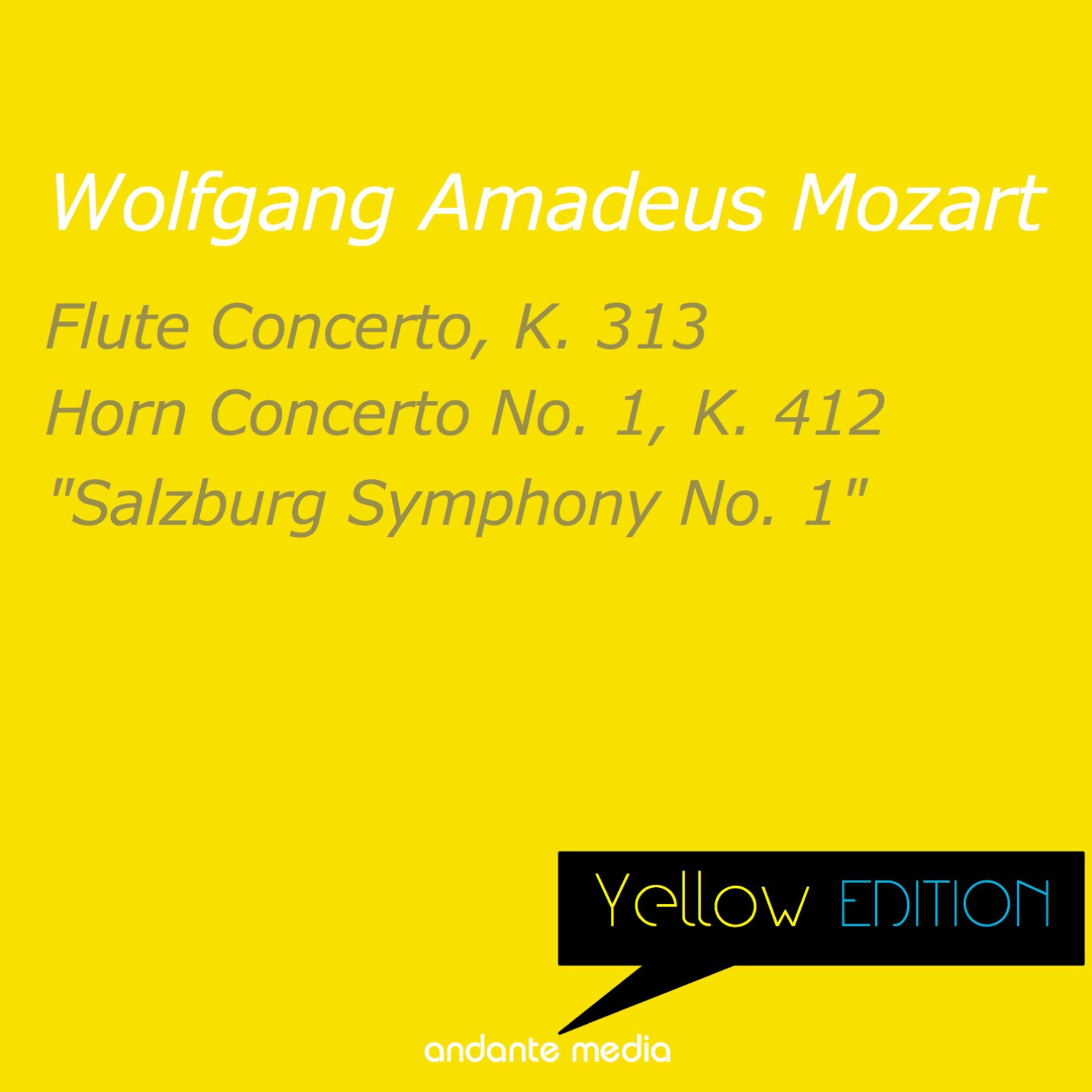 Постер альбома Yellow Edition - Mozart: Flute Concerto, K. 313  & "Salzburg Symphony No. 1"