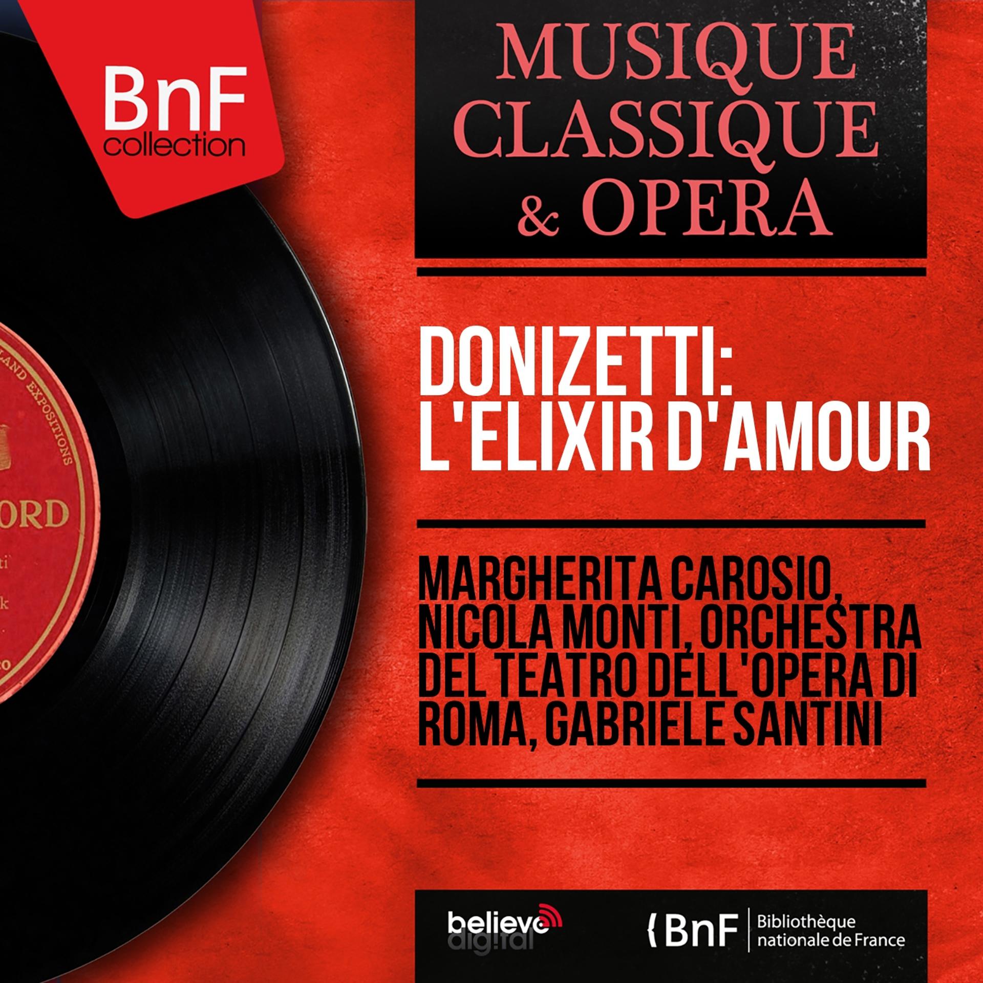 Постер альбома Donizetti: L'élixir d'amour (Mono Version)