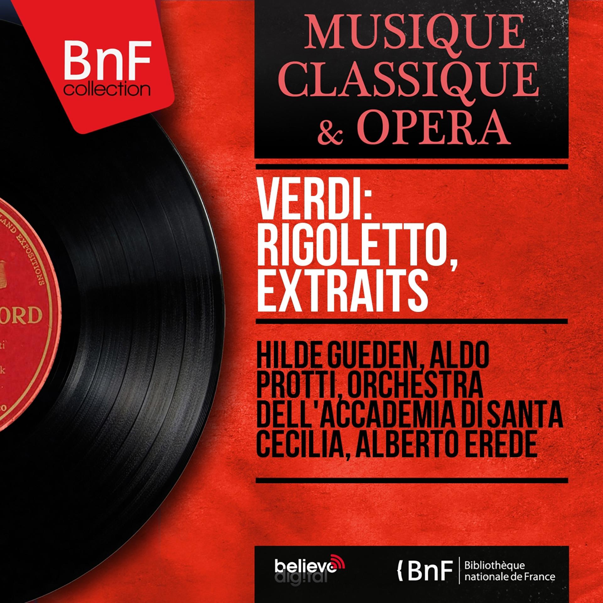 Постер альбома Verdi: Rigoletto, extraits (Mono Version)