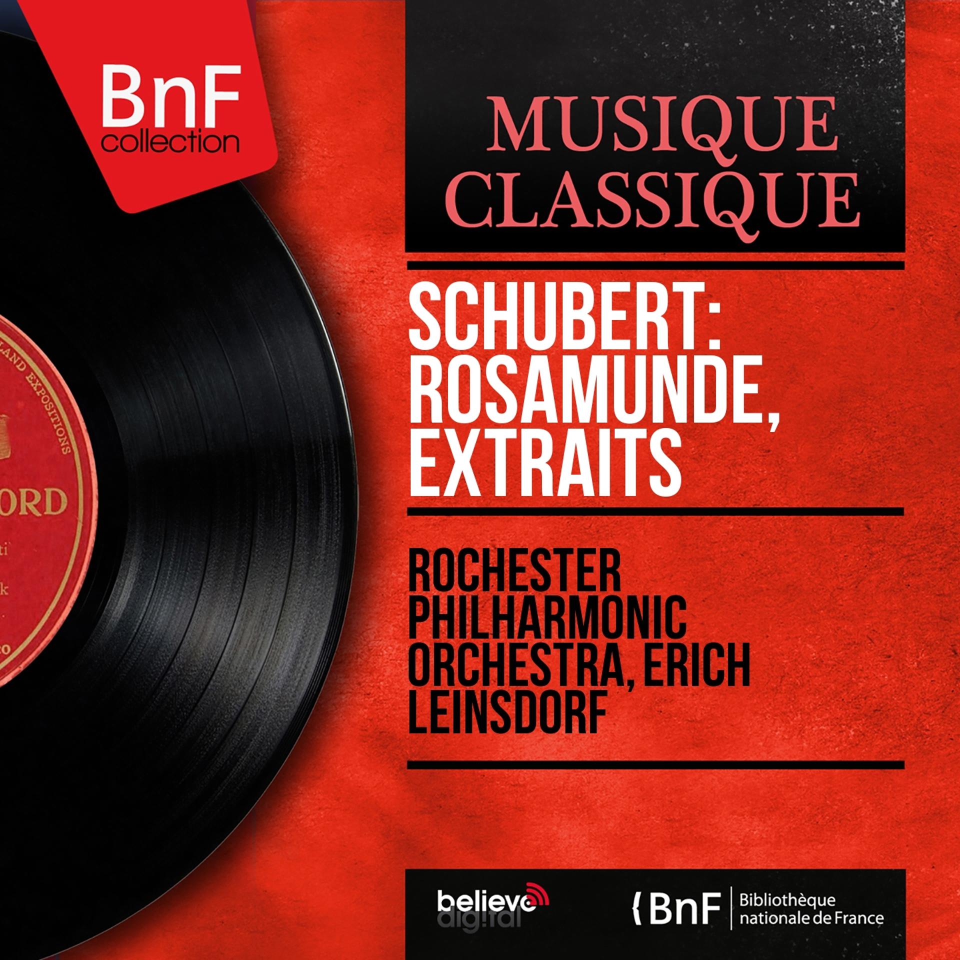 Постер альбома Schubert: Rosamunde, extraits (Mono Version)