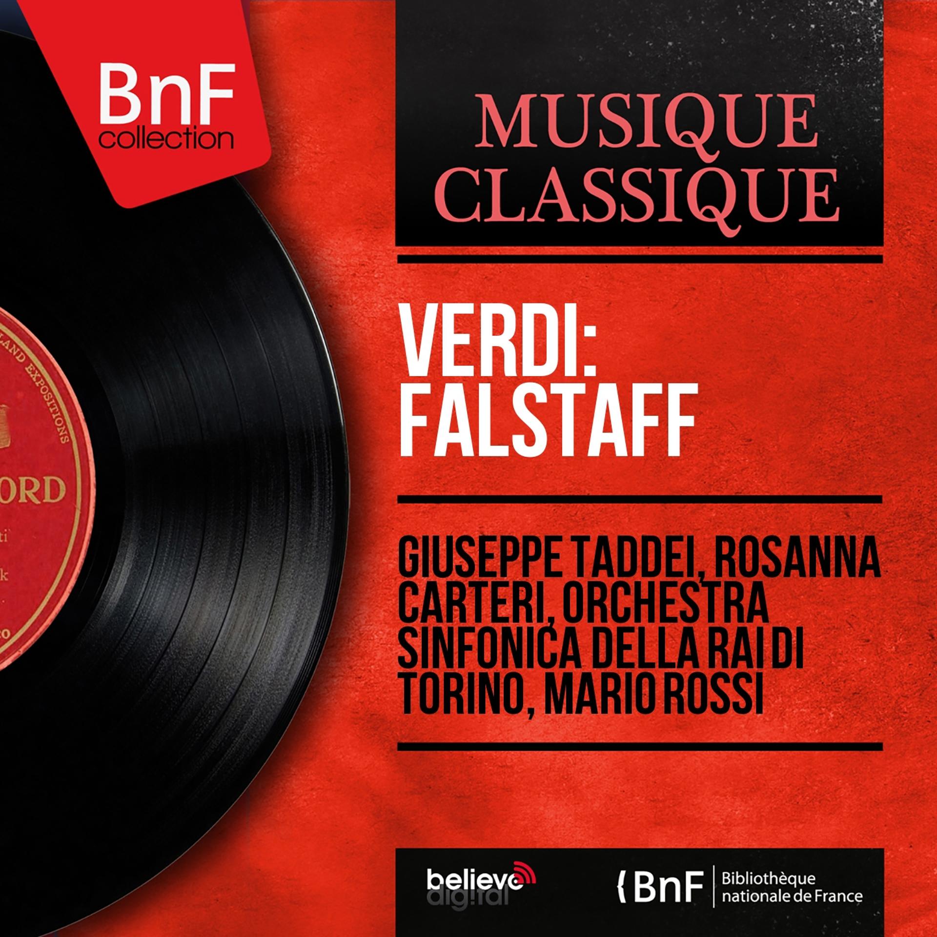 Постер альбома Verdi: Falstaff (Mono Version)