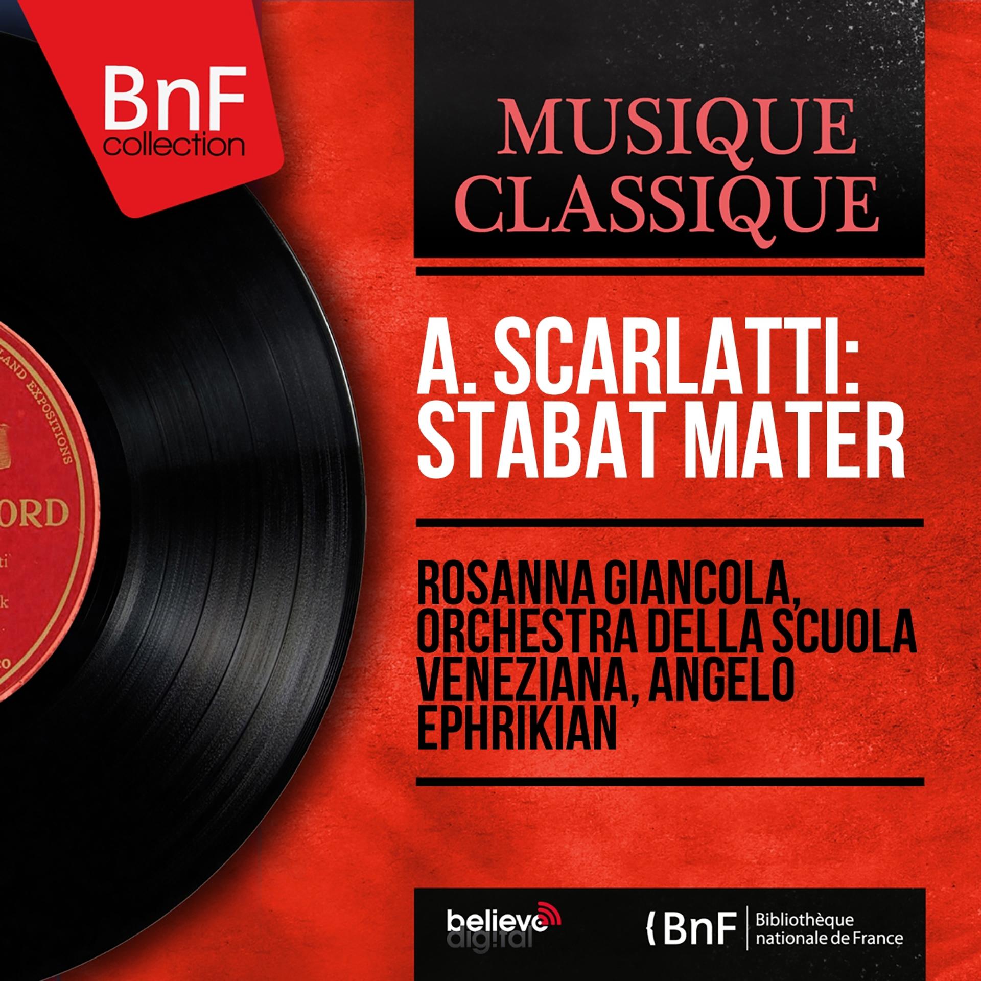 Постер альбома A. Scarlatti: Stabat Mater (Mono Version)