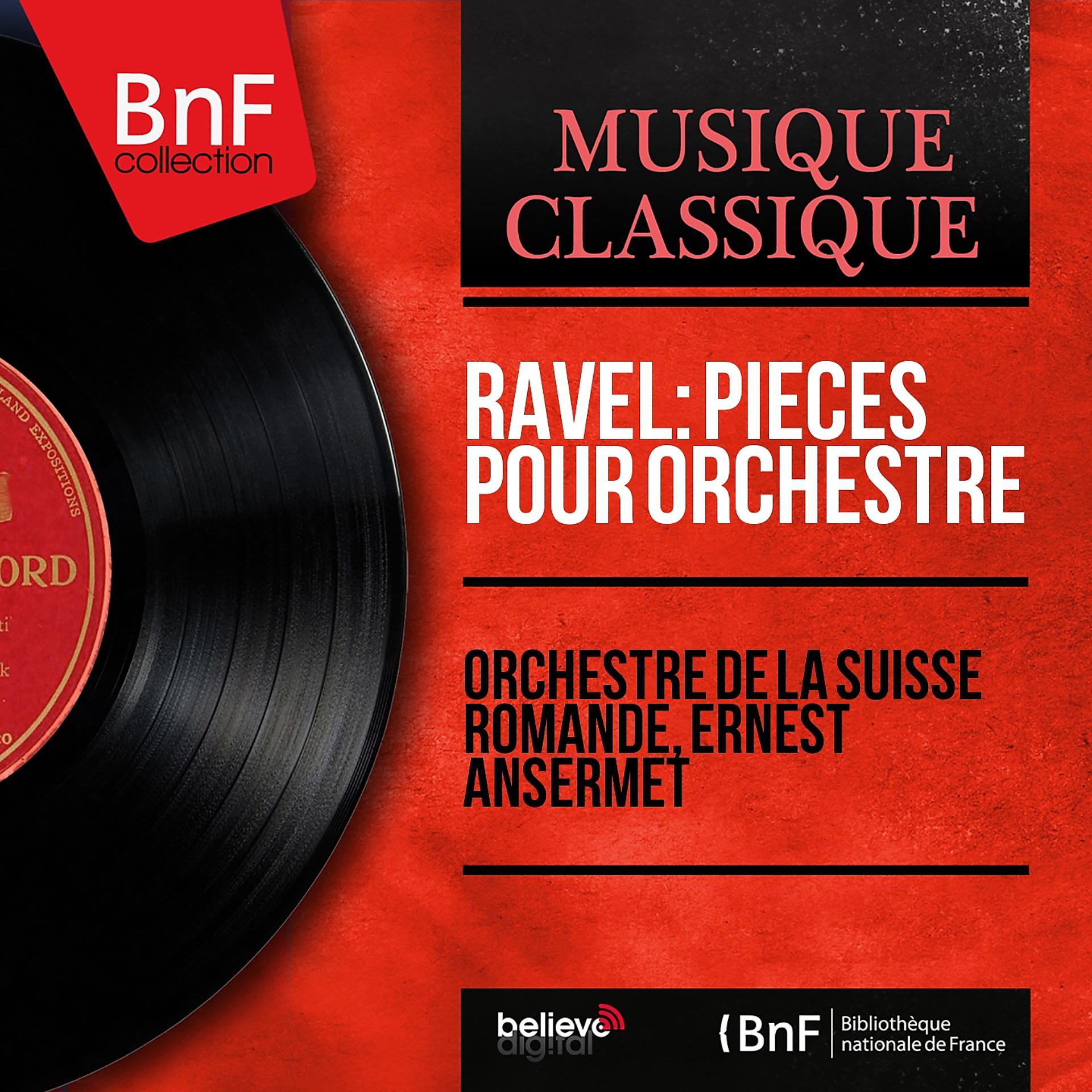 Постер альбома Ravel: Pièces pour orchestre (Mono Version)