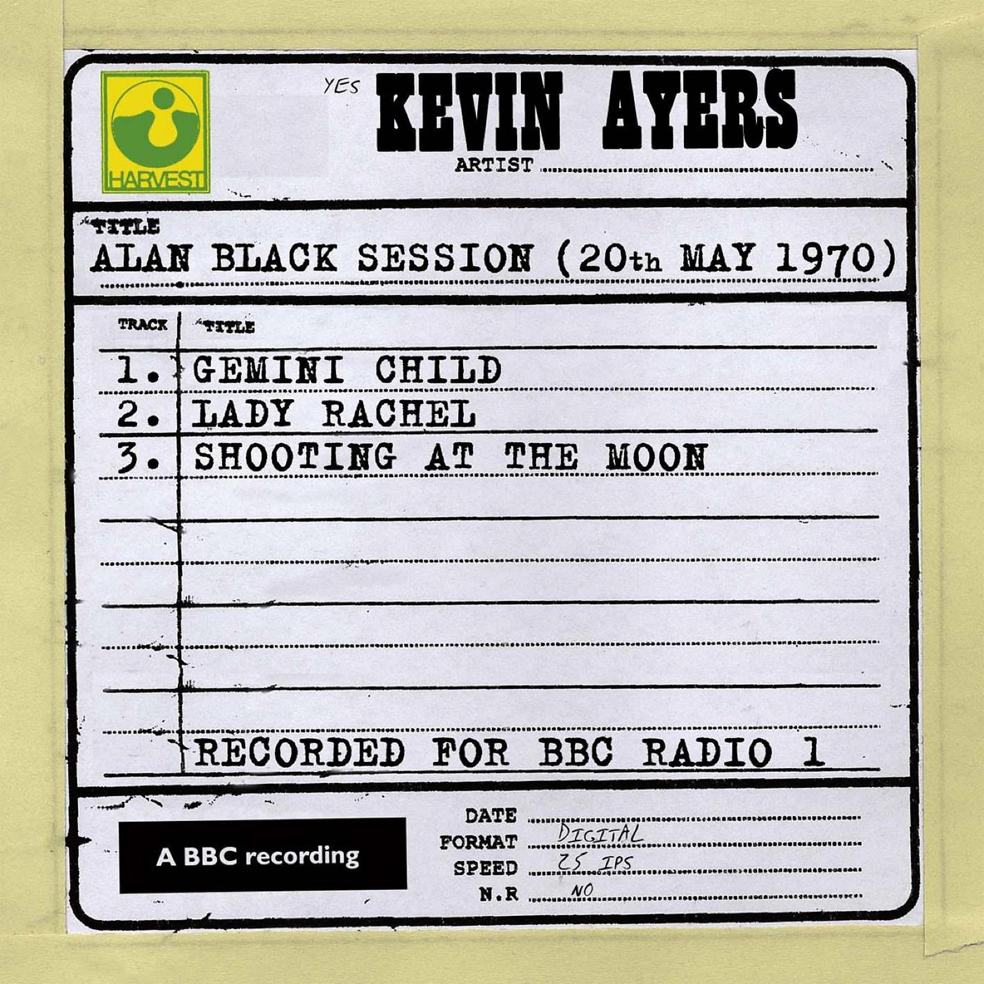 Постер альбома Alan Black Session (20th May 1970)