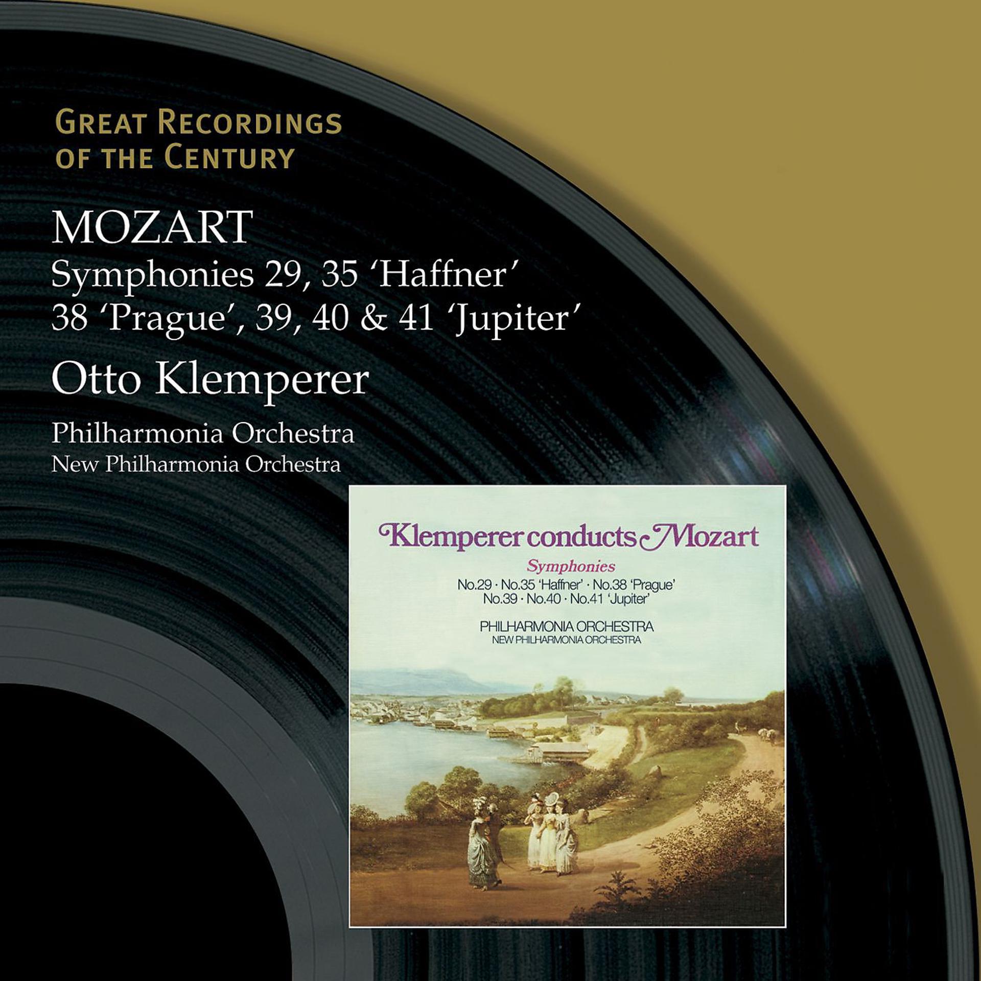 Постер альбома Mozart: Symphonies 29, 35 'Haffner', 38 'Prague', 39, 40 & 41 'Jupiter'