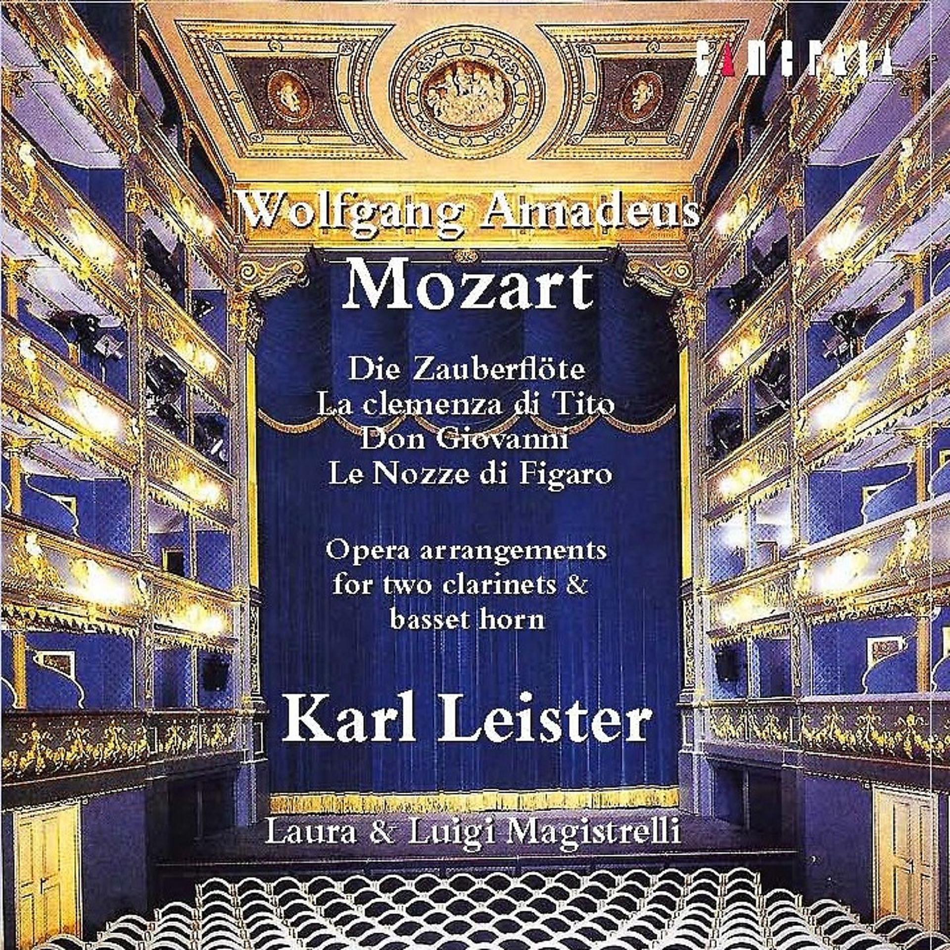Постер альбома Mozart: Opera Arrangements for Two Clarinets and Basset Horn