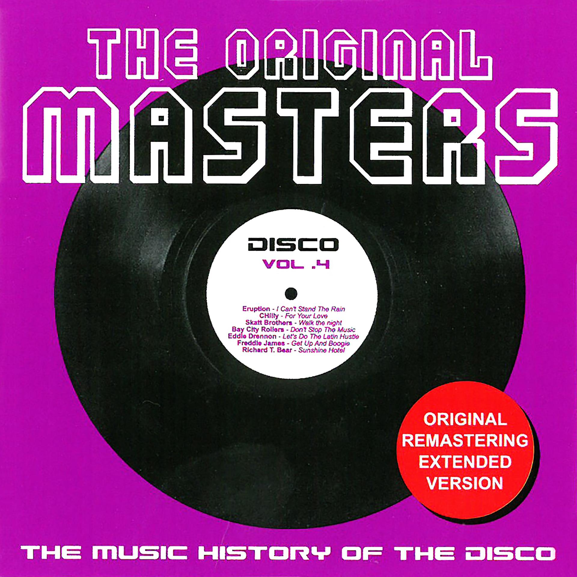 Постер альбома The Original Masters, Vol. 4 the Music History of the Disco