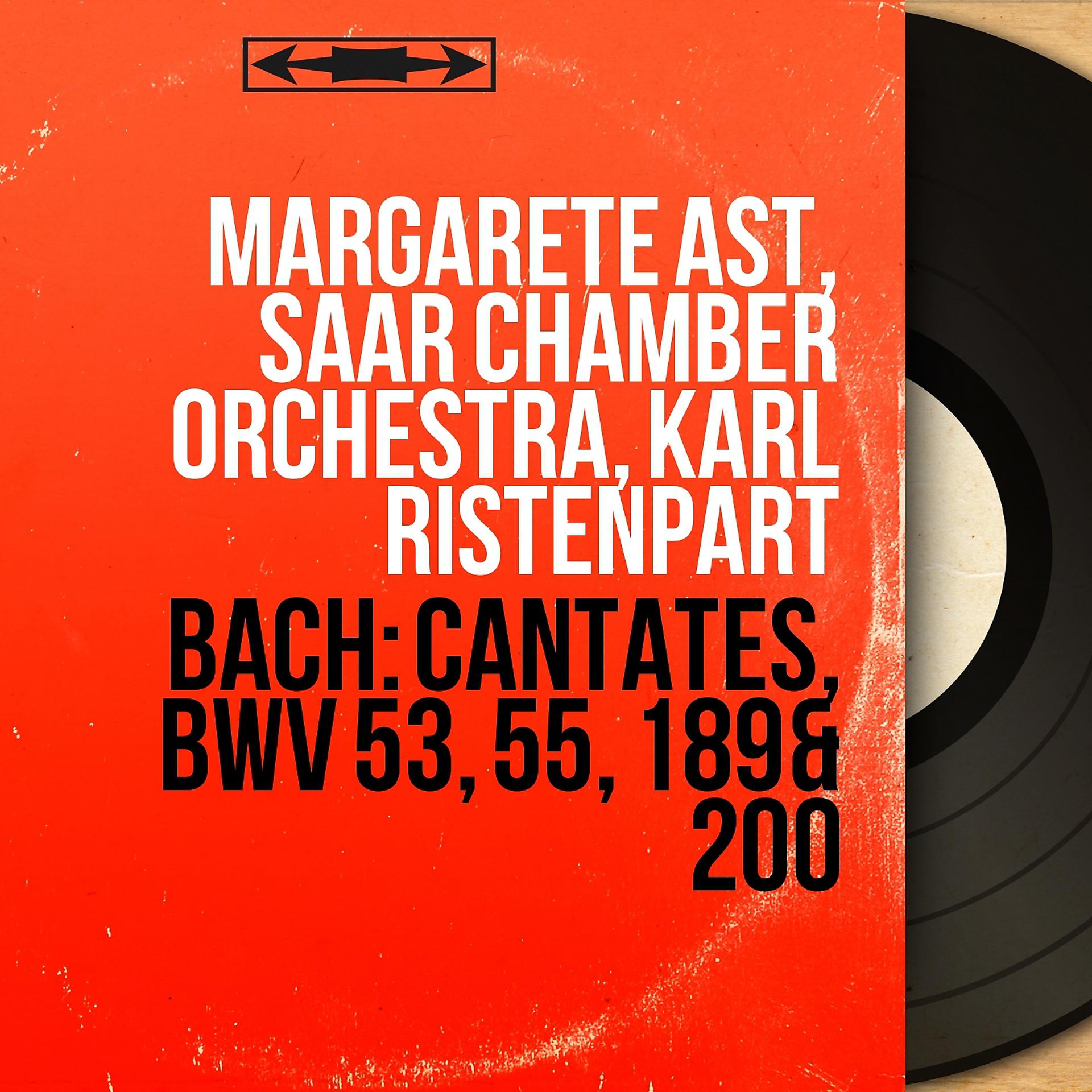 Постер альбома Bach: Cantates, BWV 53, 55, 189 & 200