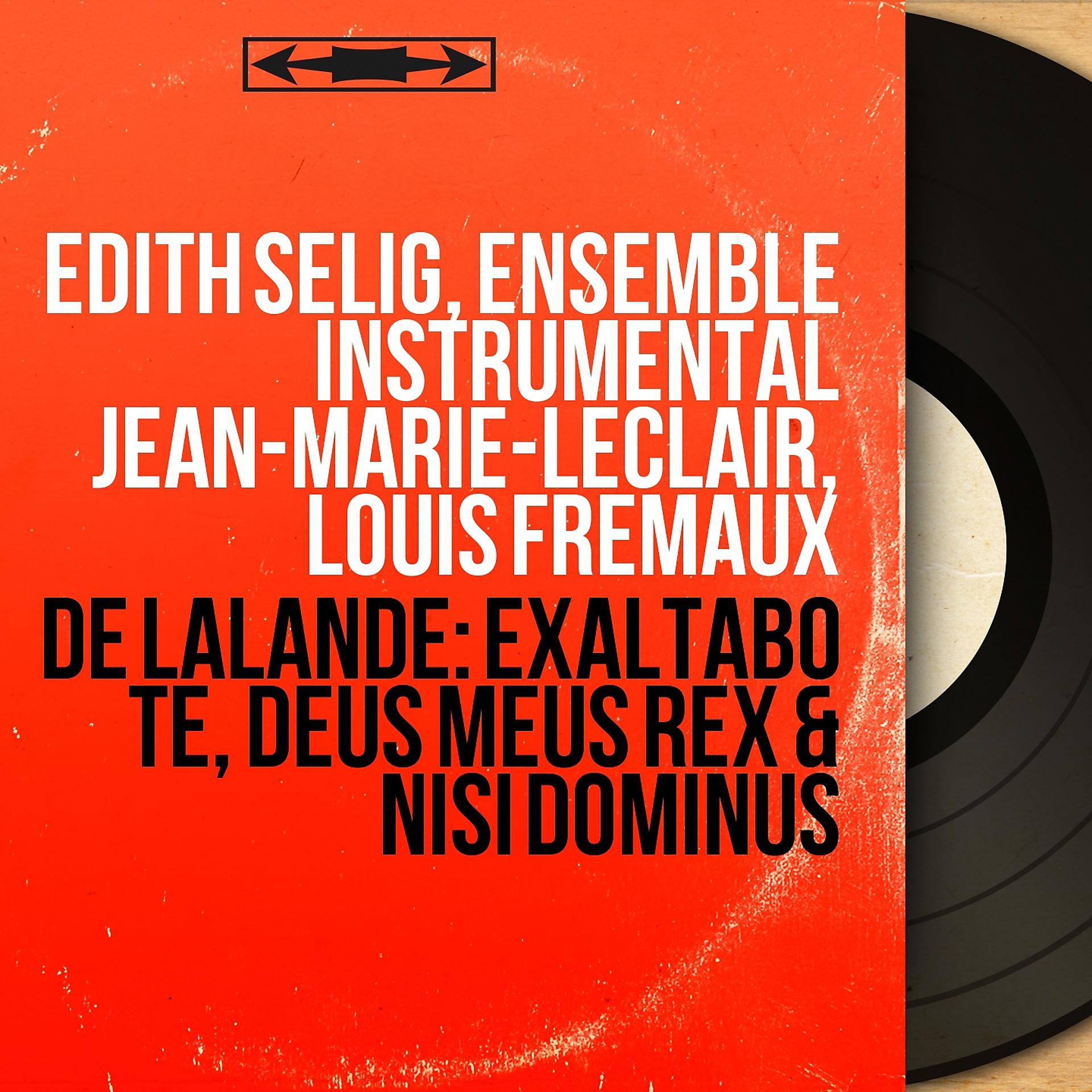 Постер альбома De Lalande: Exaltabo te, Deus meus rex & Nisi Dominus