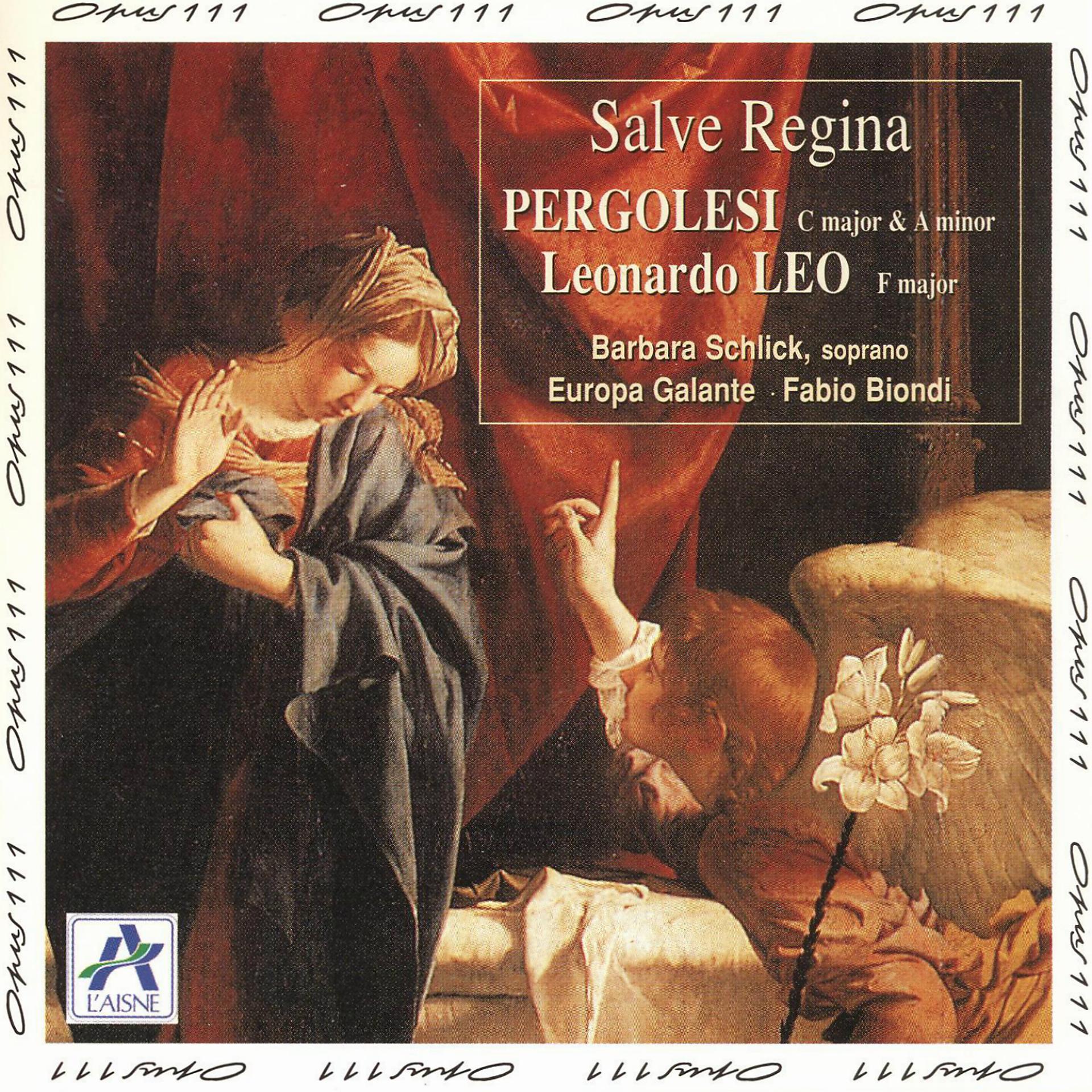 Постер альбома Salve Regina: Pergolesi, Leonardo Leo