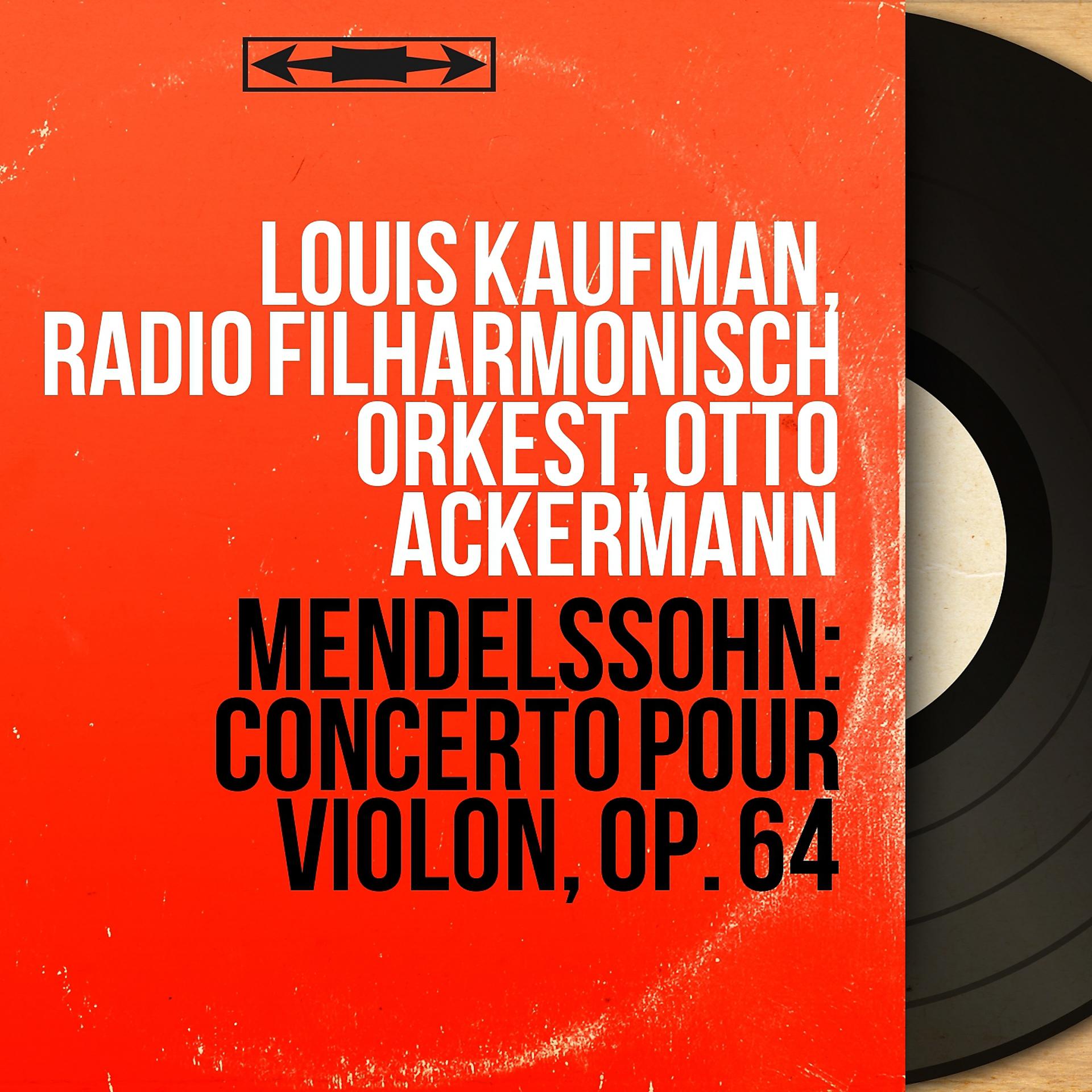 Постер альбома Mendelssohn: Concerto pour violon, Op. 64