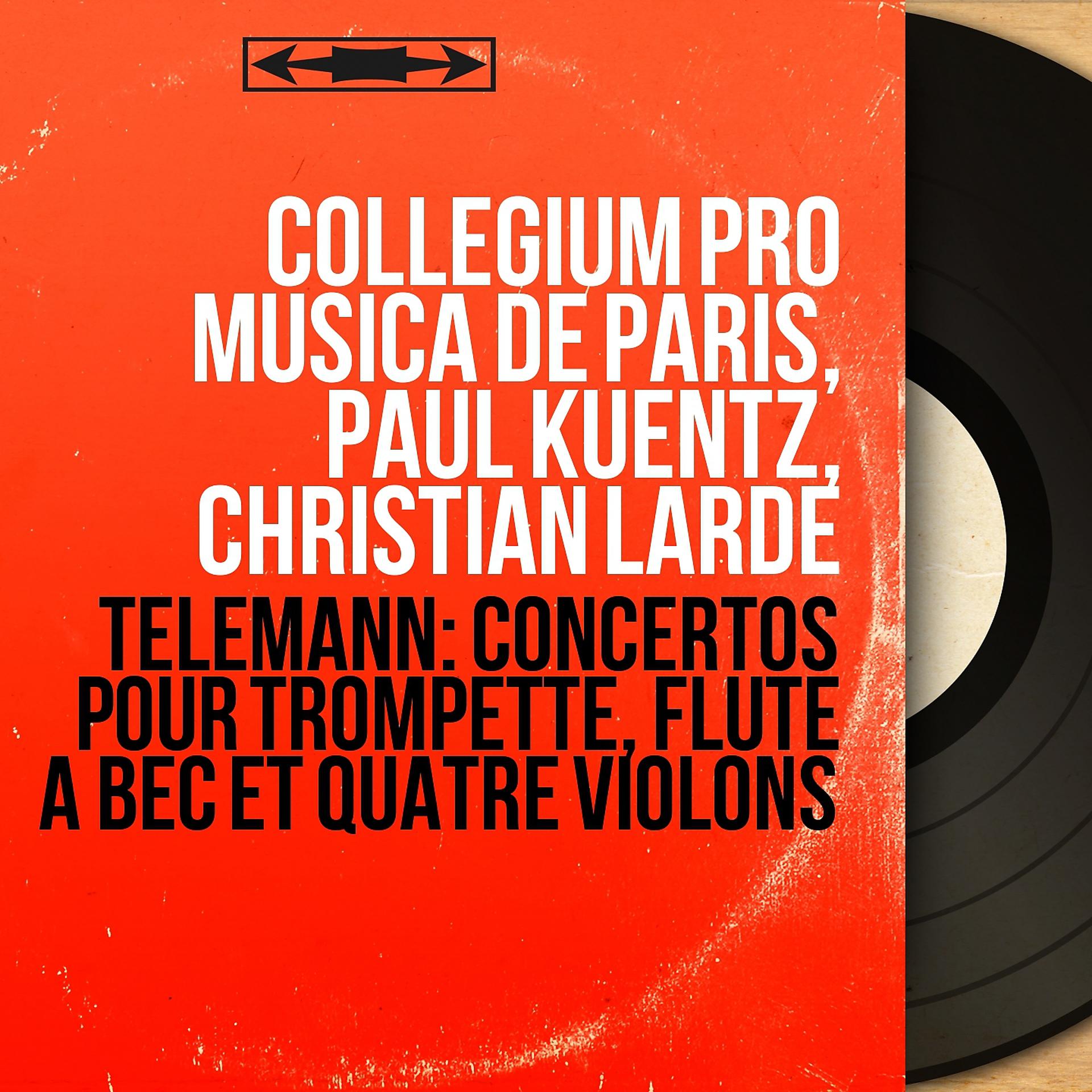 Постер альбома Telemann: Concertos pour trompette, flûte à bec et quatre violons