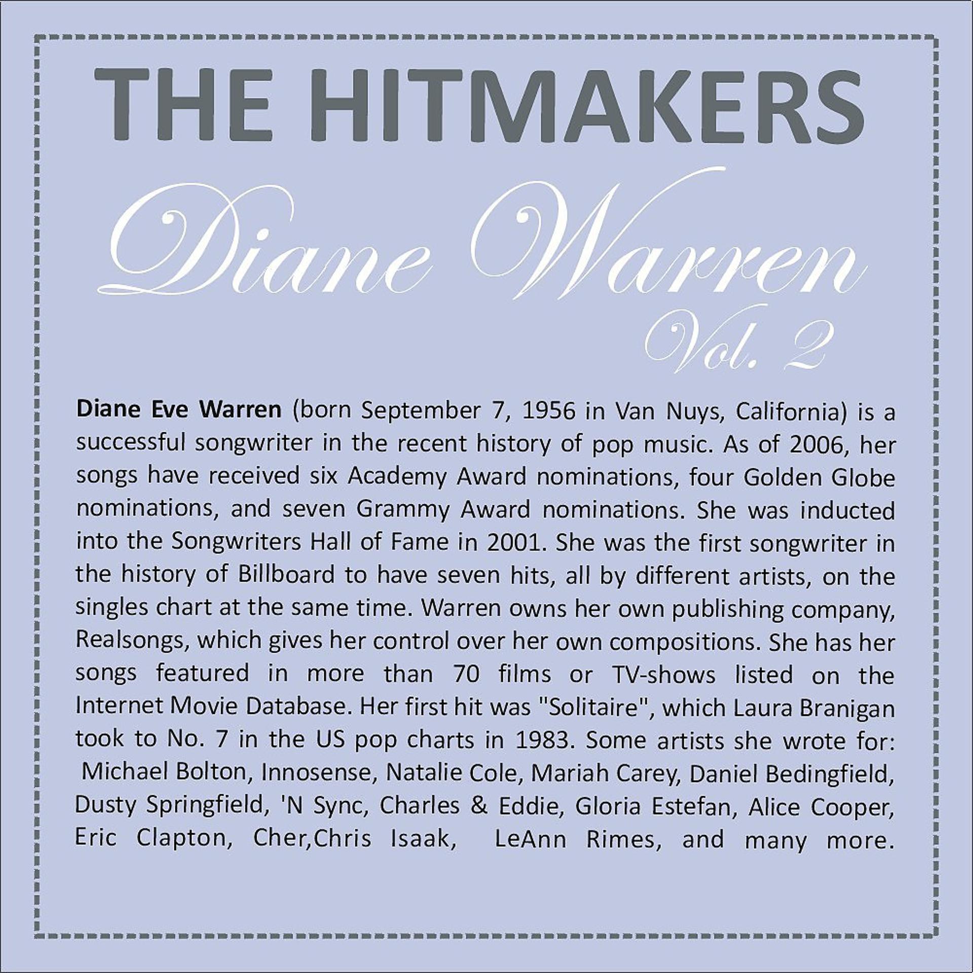 Постер альбома Hits of Diane Warren, Vol. 2