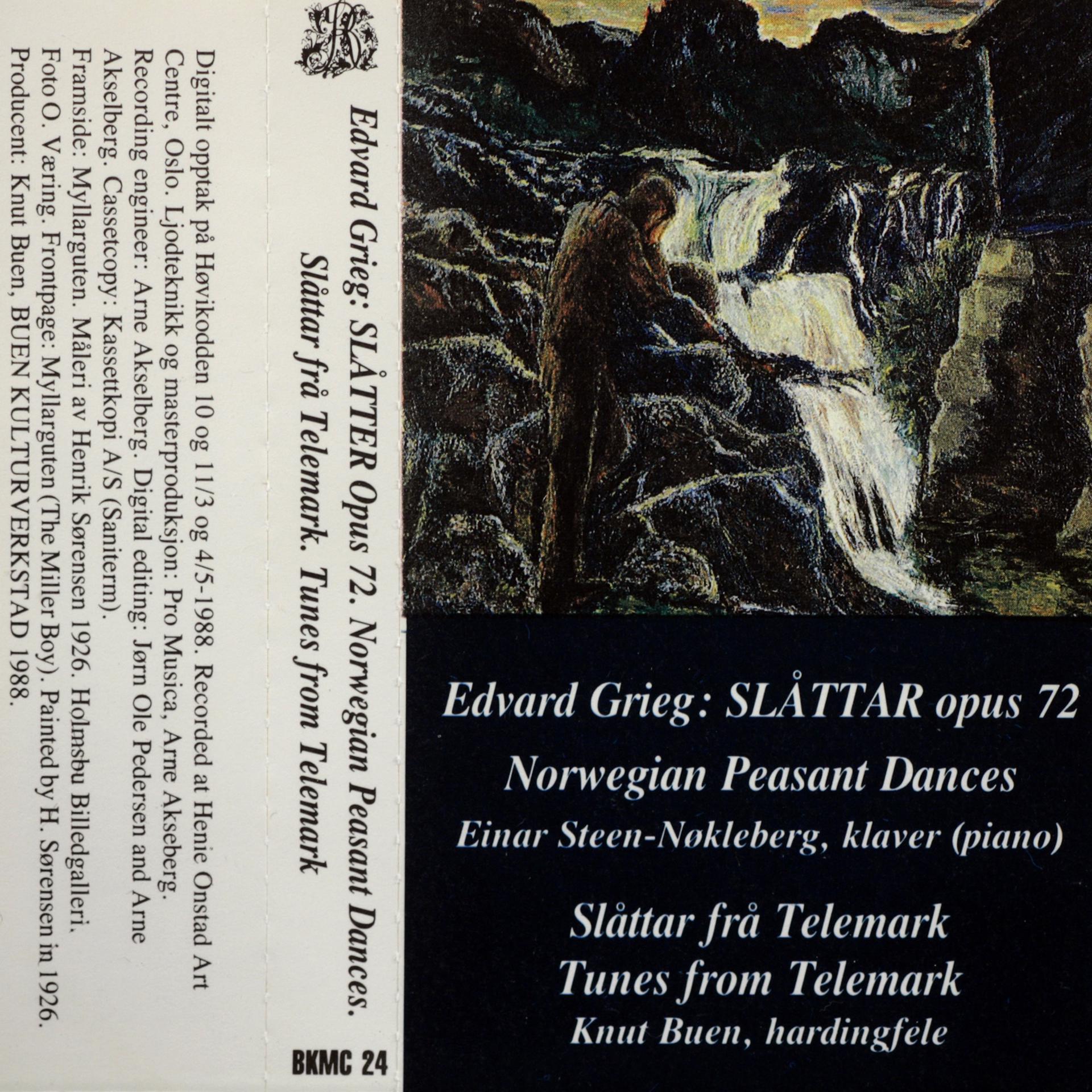 Постер альбома Edvard Grieg - Edvard Grieg: Slåttar Opus 72. Slåttar Frå Telemark.