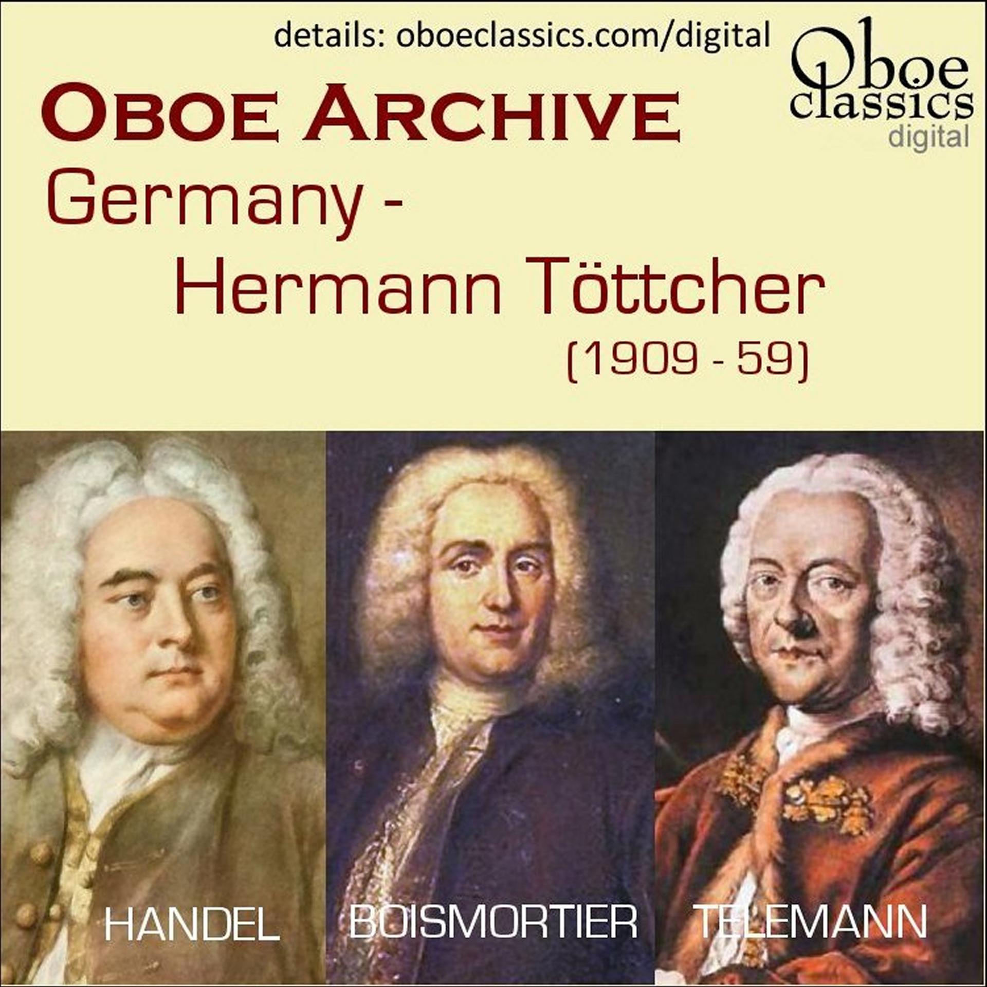 Постер альбома Oboe Archive - Hermann Tottcher