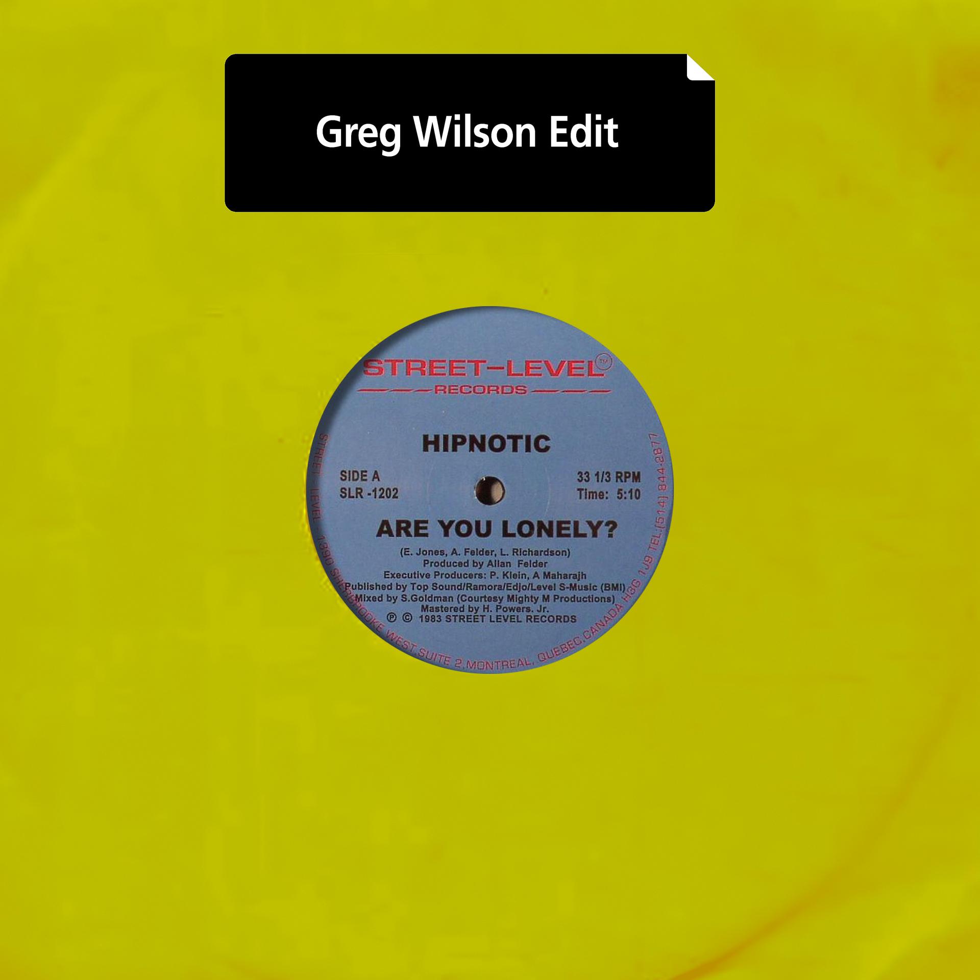 Постер альбома Are You Lonely? (Greg Wilson & Che Wilson Mix)