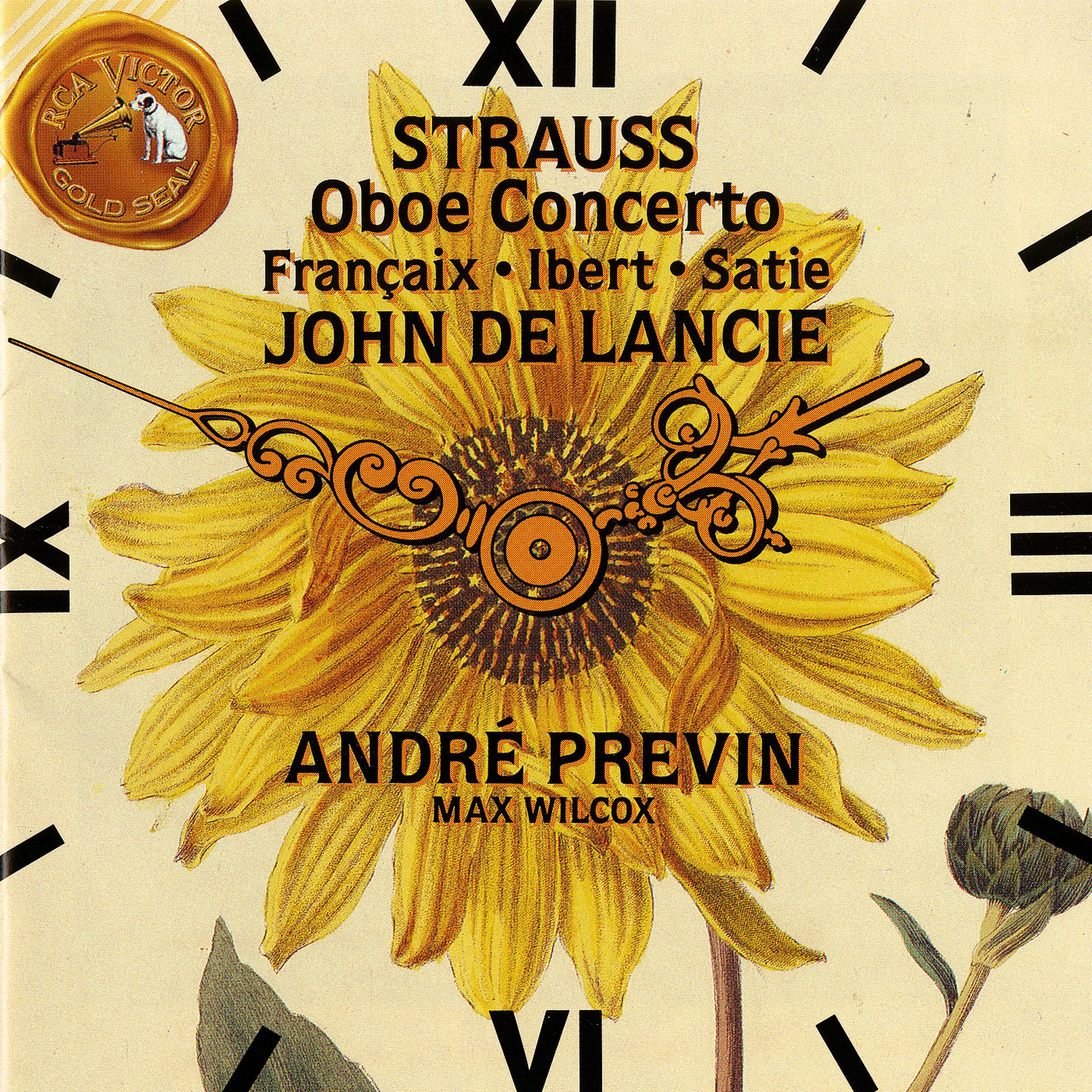 Постер альбома Strauss: Oboe Concerto; Francaix, Ibert and Satie