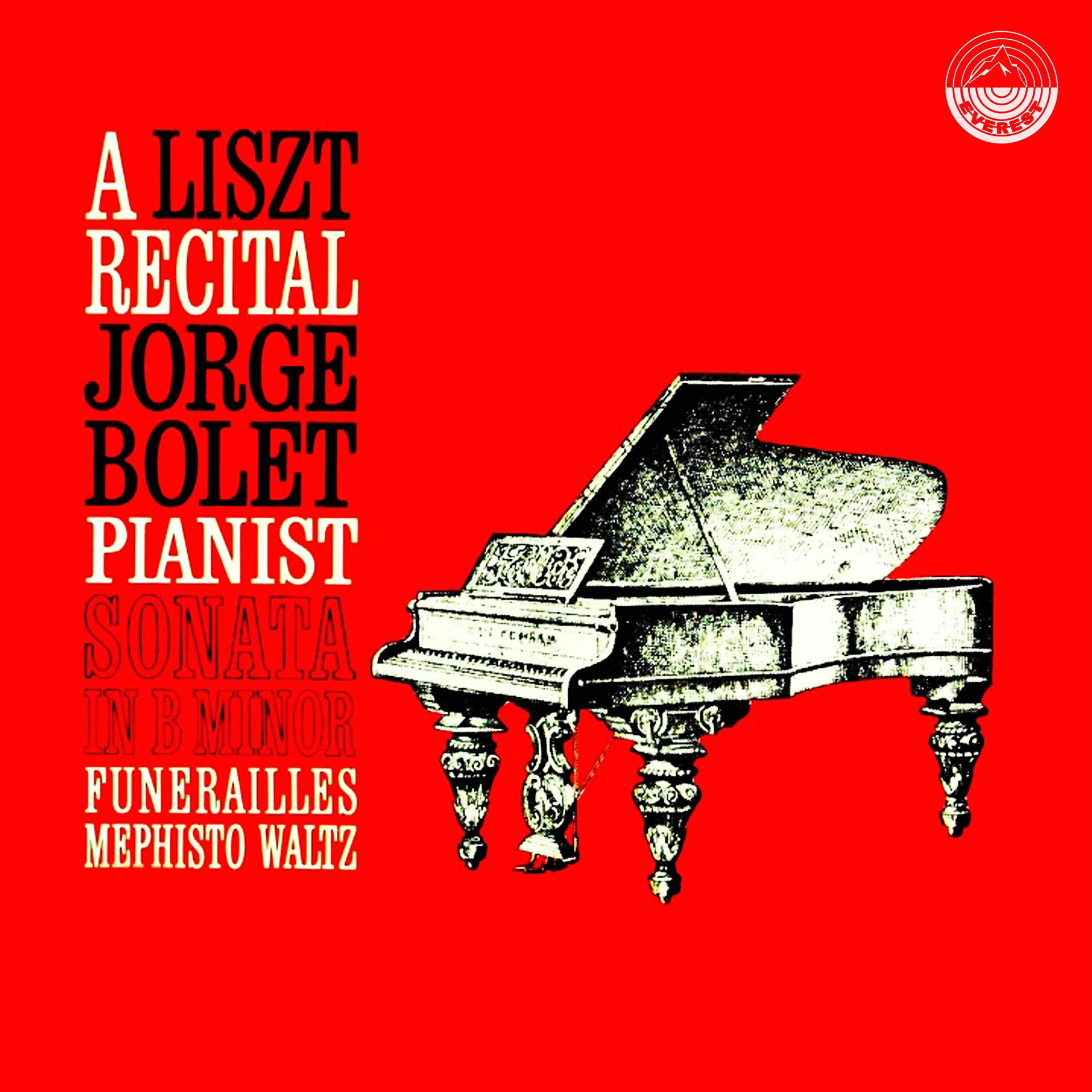 Постер альбома A Liszt Recital Jorge Bolet Pianist Sonata in B Minor, Funérailles & Mephisto Waltz